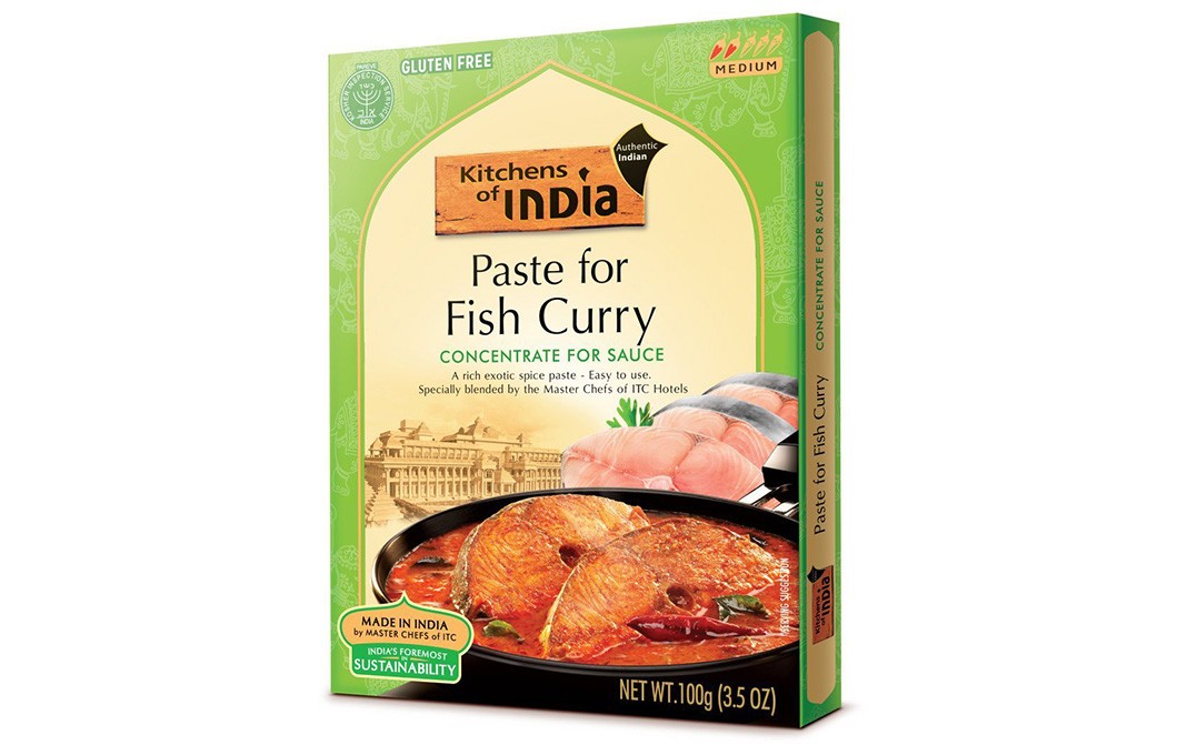 Kitchens Of India Paste For Fish Curry Concentrate For Sauce   Box  100 grams